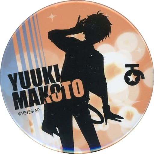 Makoto Yuuki Ensemble Stars! Trading Silhouette Can Badge A Can Badge [USED]