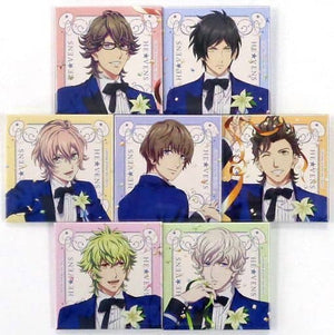 Nagi Mikado , etc. Uta no Prince Sama Movie Maji Love Kingdom X Animatecafe Trading Square Can Badge RAGING Ver. All 7 Types Set Can Badge [USED]