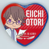 Eiichi Otori A Uta no Prince Sama He Vens Radio Go To Heaven Trading Heart Shaped Can Badge [USED]