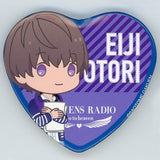 Eiji Otori B Uta no Prince Sama He Vens Radio Go To Heaven Trading Heart Shaped Can Badge [USED]