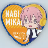 Nagi Mikado Uta no Prince Sama He Vens Radio Go To Heaven Trading Heart Shaped Can Badge [USED]