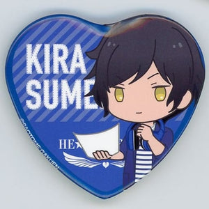 Kira Sumeragi Uta no Prince Sama He Vens Radio Go To Heaven Trading Heart Shaped Can Badge [USED]