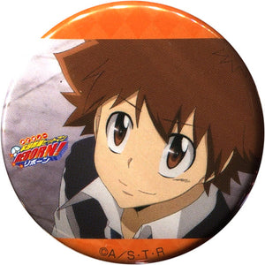 Tsunayoshi Sawada Reborn! 44mm Festa di Namjatown Ver. FAMIGLIA Spin Like You're Dying! Vongole Garapon Ver.X Prize C Can Badge [USED]