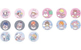 All 15 Types Set THE iDOLM@STER SideM x Sanrio Characters Character Badge Collection C Can Badge [USED]