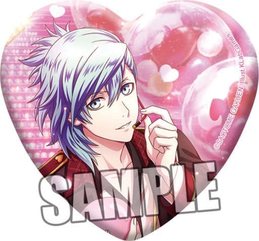 Ai Mikaze Uta no Prince Sama Heart Shaped Can Badge Sweet Valentine Live Another Shot Ver. Can Badge [USED]