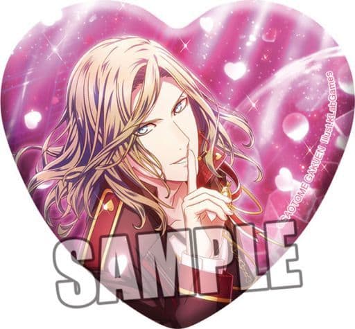 Camus Uta no Prince Sama Heart Shaped Can Badge Sweet Valentine Live Another Shot Ver. Can Badge [USED]