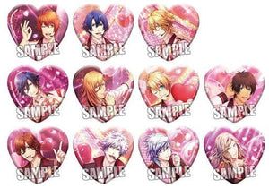 All 11 Types Set Uta no Prince-sama Heart-Shaped Can Badge Sweet Valentine Live Another Shot Ver. Can Badge [USED]