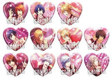 All 11 Types Set Uta no Prince-sama Heart-Shaped Can Badge Sweet Valentine Live Another Shot Ver. Can Badge [USED]