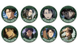 Attack on Titan Trading Tin Badge Levi Special Part2 All 8 Types Set Can Badge [USED]