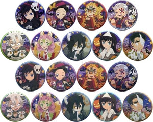 Demon Slayer: Kimetsu no Yaiba x ufotable cafe DINING Happy Halloween 2nd Random Tin Badge All 18 Types Set Can Badge [USED]