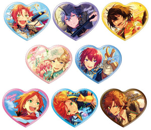 All 8 Types Set Ensemble Stars! Heart Can Badge Beta vol.3 Can Badge [USED]