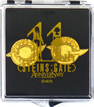 11th Anniversary Logo Version Steins;Gate Labomen Pin Badge Set C97 Limited Set of 2 Badge [USED]