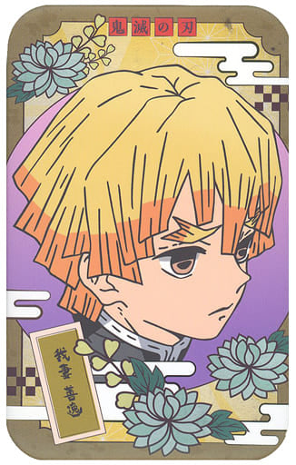 Zenitsu Agatsuma Demon Slayer: Kimetsu no Yaiba Winning Lottery Big Size Marukaku Badge Jump Festa 2020 Limited Badge [USED]