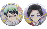 Tamayo Yushirou Demon Slayer: Kimetsu no Yaiba Research Before Dawn Newly Drawn Can Badge ufotable cafe Limited Character Emaki Cafe Set of 2 Can Badge [USED]