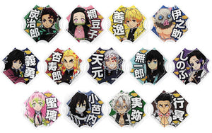 Zenitsu Agatsuma, etc. Demon Slayer: Kimetsu no Yaiba Cheering Acrylic Badge All 13 Types Set Badge [USED]