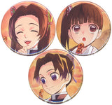 Kanao Tsuyuri Shinobu Kocho Kanae Kochou Demon Slayer: Kimetsu no Yaiba Evening of The Three Kocho Sisters Newly Drawn Can Badge Character Emaki Cafe in Ufotable Cafe Limited Set of 3 Can Badge [USED]