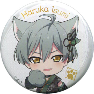 Isumi Haruka IDOLiSH7 Mini Game Flower Opening Launch Fireworks Roulette 44mm Tin Badge in Nanja Town 5th Anniversary Festival Prize C Can Badge [USED]