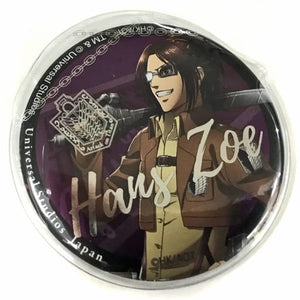 Hange Zoe Attack on Titan The Real Collectible Tin Badge with Cover Universal Studios Japan 2020 Limited Can Badge [USED]