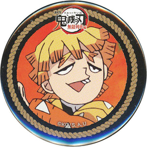 Zenitsu Agatsuma Demon Slayer: Kimetsu no Yaiba the Movie: Mugen Train Lottery Badge Ufotable Cafe 1st Limited Can Badge [USED]