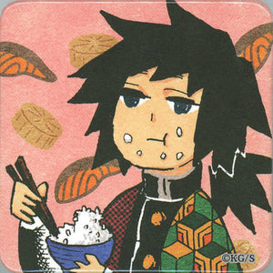 Giyu Tomiokau Meal Demon Slayer: Kimetsu no Yaiba Square Can Badge Collection Another Color Ver. Part 2 Can Badge [USED]