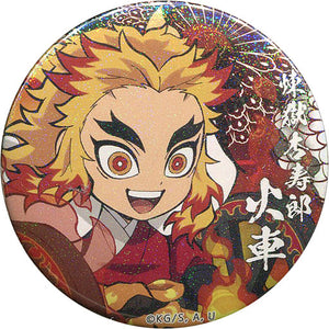 Kyojuro Rengoku Glitter Ver. Demon Slayer: Kimetsu no Yaiba Halloween Event 57mm Random Tin Badge Group B ufotable cafe Limited Can Badge [USED]