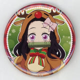 Nezuko Kamado Normal Demon Slayer: Kimetsu no Yaiba 57mm Random Tin Badge Group A ufotable cafe Limited Christmas Event 2020 Can Badge [USED]