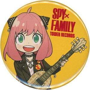 Anya Forger Guitar SPY x FAMILY Trading Tin Badge Tower Records Limited Can Badge [USED]