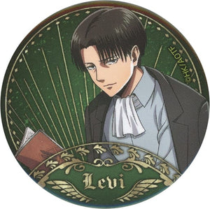 Levi Ackerman Facing Left Attack on Titan Trading Tin Badge Tokyo Station Ichiban Plaza Pop Up Store Limited Web Order Products Can Badge [USED]