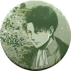 Levi Ackerman Facing Left Attack on Titan Original Can Badge Tokyo Station Pop-Up Store Limited Purchase Benefits Common to All Venues Can Badge [USED]