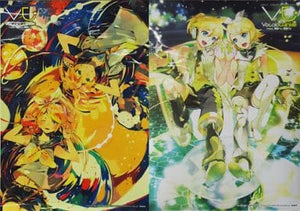 Kagamine Rin & Kagamine Ren A3 Reversible Tapestry Paper CD EXIT TUNES PRESENTS Vocalotwinkle feat. Kagamine Rin, Kagamine Ren WonderGOO Limited Pre order First come first served Benefits Tapestry [USED]