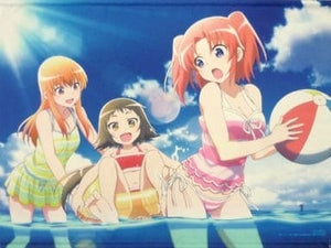 Kobeni & Benio & Mashiro Swimsuits Newly Drawn B2 Tapastry Blu-ray/DVD Engaged to the Unidentified Toranoana Whole Volume Puchase Bonus Tapestry [USED]