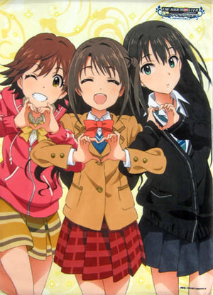 Shimamura Uzuki & Honda Mio & Shibuya Rin B2 Nade Nade Tapestry The Idolmaster Cinderella Girls AnimeJapan 2015& Mail Order Limited Tapestry [USED]