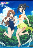 Koshigaya Komari & Ichojo Hotaru Animation Newly Drawn Illustration Use B2 Tapestry Blu-ray/DVD Non Non Biyori Toanoana Whole Volume Linked Purchase Bonus Tapestry [USED]