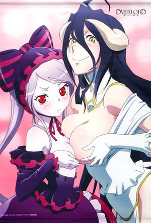 Albedo & Shalltear Newly Drawn B2 Tapstry Over Load Hobby Stock Limited Tapestry [USED]