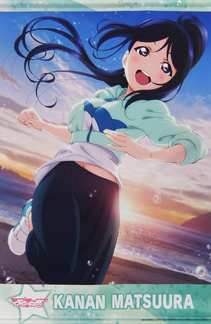 Matsuura Kanan Jacket Illustration B2 Tapestry Blu-ray Love Live! Sunshine !! 2nd Season BANDAI VISUAL CLUB Whole Volume Purchase Bonus Tapestry [USED]