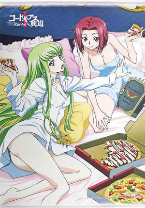 C.C. & Karen Newly Drawn B2 Tapestry Blu-ray/DVD Code Geass: Lelouch of the Rebellion I - Initiation Gamers Purchase Bonus Tapestry [USED]