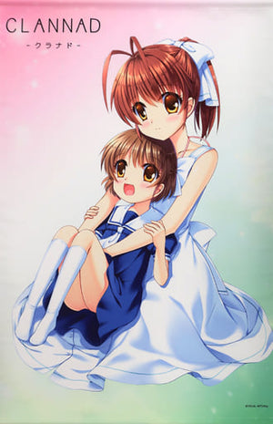 Furukawa Nagisa & Okazaki Ushio Clannad 20th Anniversary Newly Drawn B1 Tapestry Key 20th Anniversary Shop Tapestry [USED]