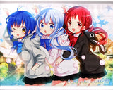 Chimame Team B2 Tapestry Is the Order a Rabbit ?? Charatto Kuji mini Is the Order a Try Your Luck ?? C97 Venue Limited Prize Tapestry [USED]