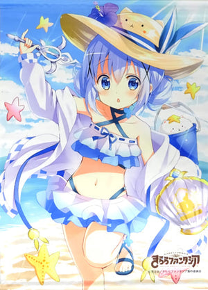 Chino Swimsuit B2 Tapestry E Group Is the Order a Rabbit? Kirara Fantasia 3rd ANNIVERSARY FES. Commemorative Goods Fair Tapestry [USED]