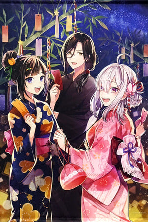 Tulip-gumi Hayase Sou & Shellin Burgundy & Sukoya Kana B2 Tapestry Virtual YouTuber Nijisanji Tanabata Goods 2020 Tapestry [USED]