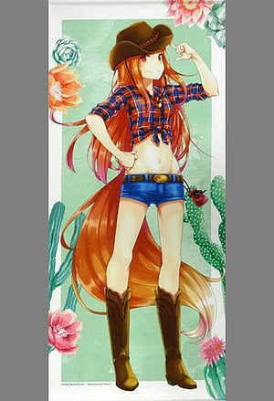 Holo Western Girl Ayakura Ju Newly Drawn Illustration Life-size Tapestry Spice and Wolf Tapestry [USED]