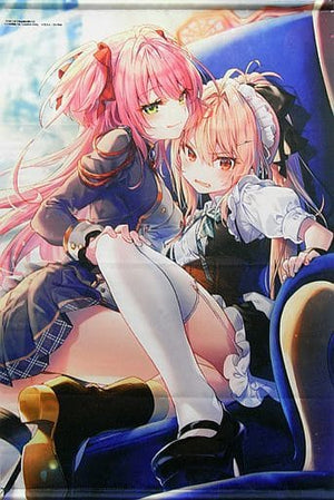 Komari & Nelia Cunningham Newly Drawn B2 Tapestry Light Novel Hikikomari Kyuuketsuki no Monmon Volume 3 Melon Books Limited Edition Included Bonus Single Item Tapestry [USED]