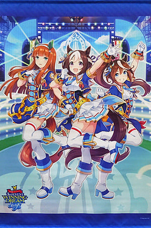 Special Week & Silence Suzuka & Tokai Teio Official B2 Tapestry 3rd EVENT Ver. Uma Musume Pretty Derby 3rd EVENT WINNING DREAM STAGE Tapestry [USED]