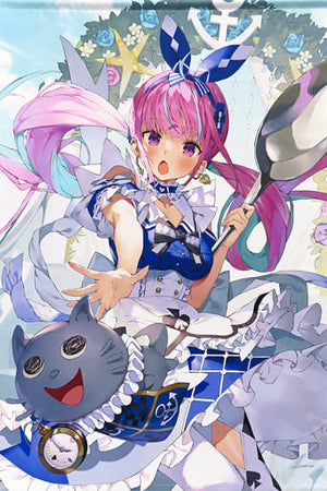 Minato Aqua Aqua Color in Wander Land B2 Tapestry Virtual YouTuber Hololive Minato Aqua Solo Live 2022 Aqua Color in Wander Land Tapestry [USED]