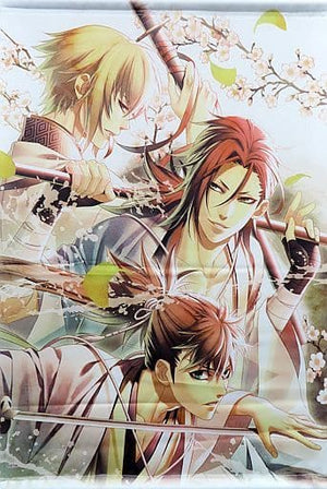 Todo Heisuke & Harada Sanosuke & Kazama Chikage 10th Anniversary B2 Tapestry Hakuoki Otomate Winter Market 2017-2018 Goods Single Item Tapestry [USED]