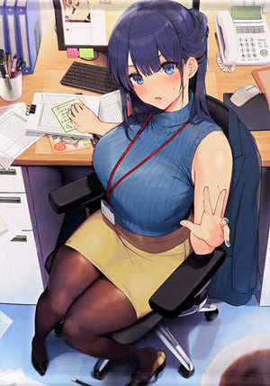 Blue-Gk Illustration B2 Tapestry OL -Office Love- Tapestry Collection 30 Tapestry [USED]