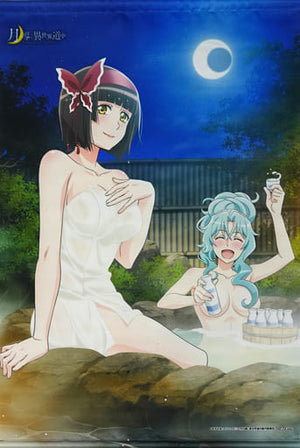 Tomoe & Mio Animation Newly Drawn B2 Tapestry Blu-ray Tsukimichi: Moonlit Fantasy Animate Whole Volume Purchase Bonus Tapestry [USED]