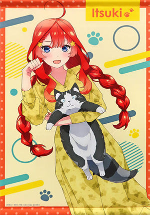 Nakano Itsuki with Cat B2 Tapestry The Quintessential Quintuplets Movie Tapestry [USED]