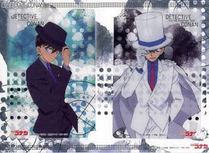 Kudo Shinichi & Phantom Thief Kid Clear Postcard Set 2 Set Detective Conan Postcards [USED]