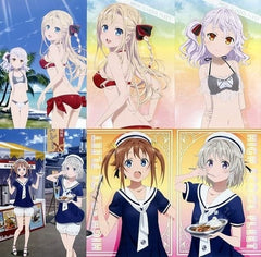 Akino Misaki, etc. High School Fleet Post Card Set Yokosuka Curry Festival 2018 Yokosuka Girl's Marine School Mock-Up Limited Set of 6 Postcards [USED]